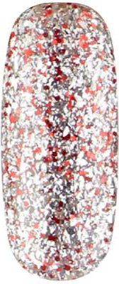 Apollo - UGGP-A0907 Urban Graffiti Roter und Silberner Glitzer Gel-Lack 15ml