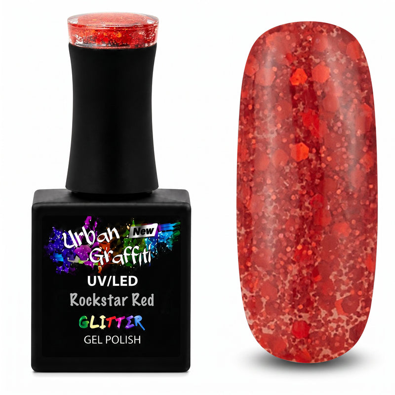 Rockstar Red - UGGP-XS010 Urban Graffiti Gel Lak na nehty 15ml