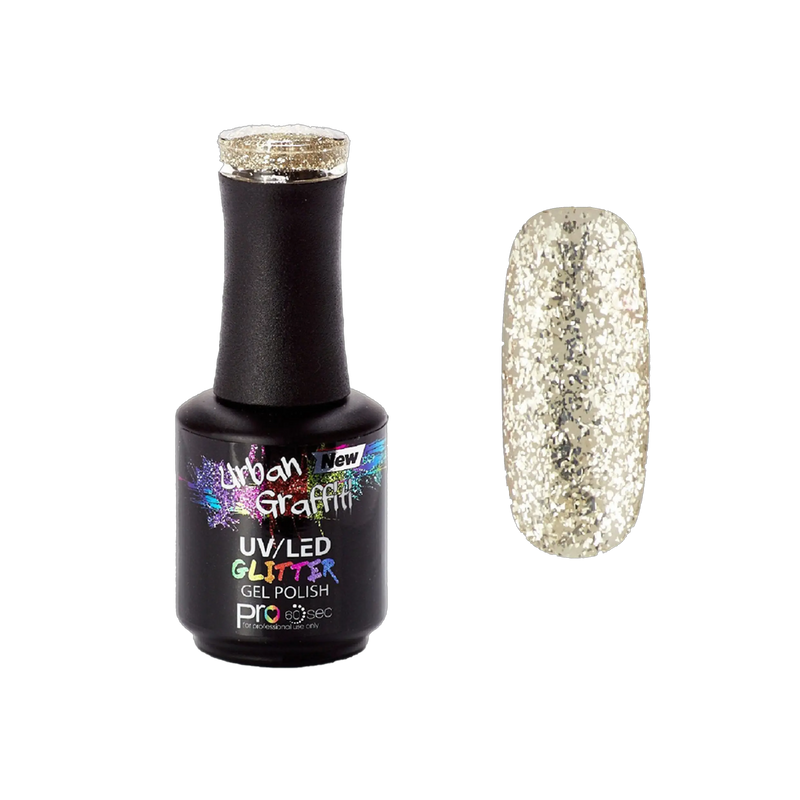 Midas Touch - UGGP-A0914 Urban Graffiti Zlatý trblietavý gélový lak 15ml